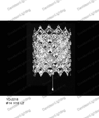 Wall Sconces 30% lead Crystal # YD2218L2a Size w6"xh8"