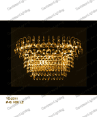 Wall Sconces 30% lead Crystal # YD2311L2ag Size w16" x h10" Wall Sconces 30% lead Crystal # YD2311L2ag Size w16" x h10"
