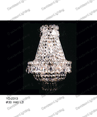 Wall Sconces 30% lead Crystal # YD2313L3a Size w18" x h11" Wall Sconces 30% lead Crystal # YD2313L3a Size w18" x h11"