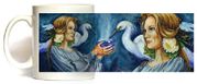 Water Spirits Mug by Artist Jane Starr Weils 11oz Coffee Mugs Microwave and Dishwasher Safe