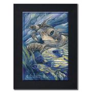 Wisdom by Artist Jody Bergsma Wisdom by Artist Jody Bergsma Tile mural of Six (6"x6" tiles) framed in a black wood frame Dimensions (LxWxH): 22.00 x 26.00 x 1.00 in.