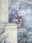 Wonderous Heart by Molly Harrison  8"x10" Ceramic Art Tile with recessed hangers for tabletop or wall hanging purposes