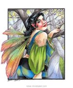 Woodland by Katherine Barber   8"x10" Ceramic Art Tile with recessed hangers for tabletop or wall hanging purposes