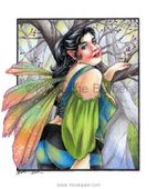 Woodland by Katherine Barber 8"x10" Ceramic Art Tile with recessed hangers for tabletop or wall hanging purposes Woodland by Katherine Barber 8"x10" Ceramic Art Tile with recessed hangers for tabletop or wall hanging purposes