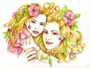 You Came From My Heart by Maria Van Bruggen  8"x10" Ceramic Art Tile with recessed hangers for tabletop or wall hanging purposes