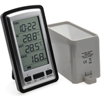AMTAST AW012 Wireless Rain Gauge, Indoor Outdoor Weather Thermometer