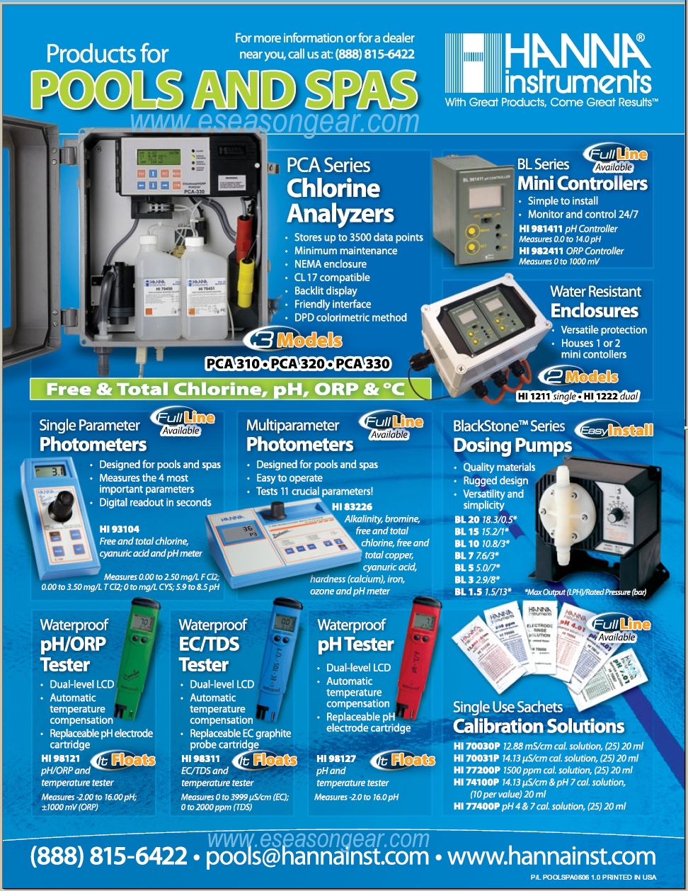 HANNA Pool & SPA Products