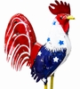 10 Ft. Giant American Rooster - Recycled Metal