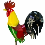 10 Ft. Giant Fighting Giro Rooster - Recycled Metal 10 Ft. Giant Fighting Giro Rooster - Recycled Metal