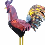 10 Ft. Giant Red Rooster - Recycled Metal 10 Ft. Giant Red Rooster - Recycled Metal