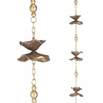 100" Cast Flower Rain Chains (Set of 2)