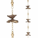 100" Cast Flower Rain Chains (Set of 2)