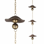 100" Cast Mushroom Rain Chains (Set of 2)