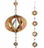 100" Copper Spinner Rain Chains (Set of 2)