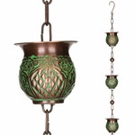 100" Patina Pot Rain Chains (Set of 2)