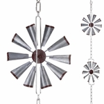 100" Windmill Rain Chains (Set of 2)