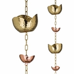 100" Zen Flower Rain Chains (Set of 2)