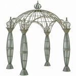 10ft. Round Iron Emperor Garden Gazebo - Verdi Green 10ft. Round Iron Emperor Garden Gazebo - Verdi Green