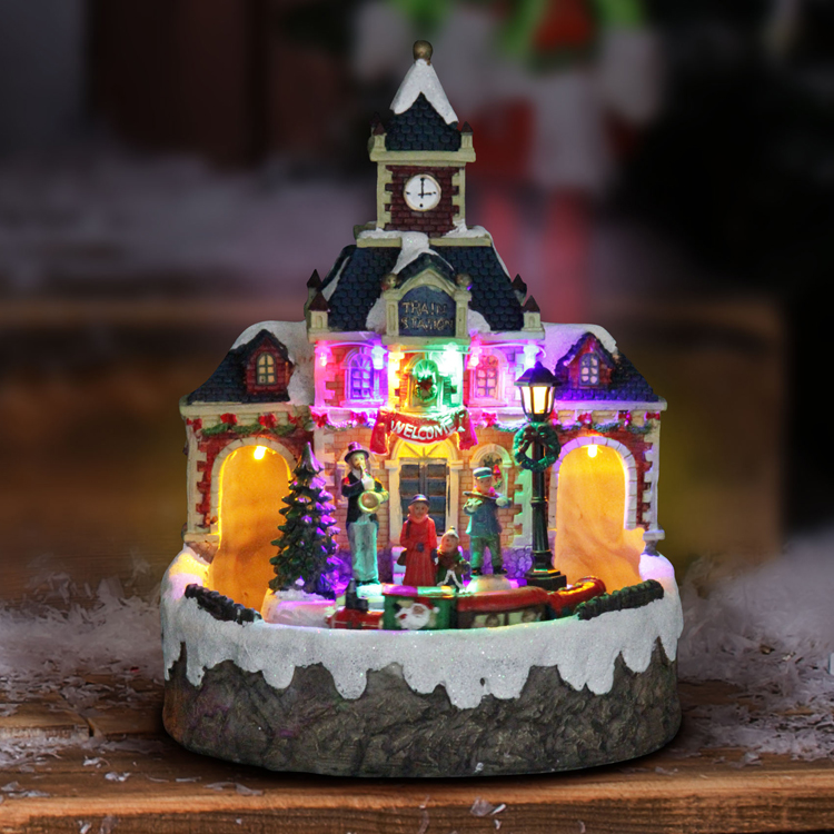 9261.ディズニー クリスマストレインステーション 電飾付 11.25