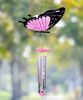 11" Large Butterfly Wind Chime - Pink