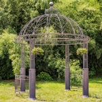 12.5ft. Classic Round Iron Garden Gazebo - Antique Bronze