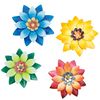 12" Floral Wall Hanging Decor (Set of 8)