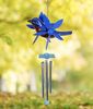 12" Metallic Blue Bird Whirligigs Windchime