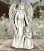 14" Angel w/LED Flower Halo w/Girl & Timer