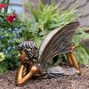 14" Dreamer Garden Fairy - Antique Bronze