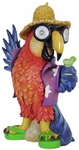 15" Solar Parrot Statue