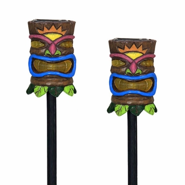Solar Tiki Stakes (Set of 2) - Click to enlarge