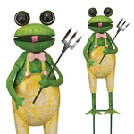 15" Yellow Frog Garden Stake (Set of 2) 15" Yellow Frog Garden Stake (Set of 2)