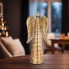 16" Gold Flame Angel Decor (Set of 2)