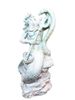 16" Poseidon Statue - Antique White