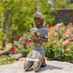 17.5" Buddha Statue Kneeling in Prayer