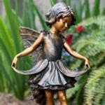 17" Emily Garden Fairy - Antique Bronze