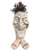 17" Lucky Face Planter - Antique White