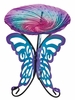 18" Birdbath w/Decorative Stand - Butterfly
