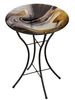 18" Birdbath w/Stand -Swirl Black