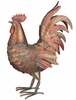 18" Copper Patina Rooster Decor