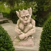 18" Gargoyle Classic Contemplative - Moss Grey