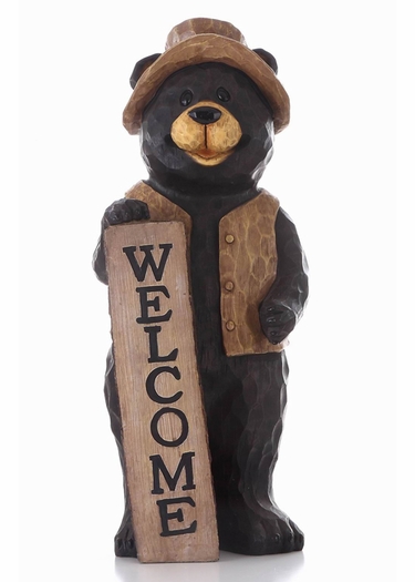 Bear Standing w/Welcome Sign - Click to enlarge