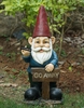 18" Middle Finger Go Away Gnome