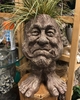 18" Mr. Magoo Face Planter - Stone Wash
