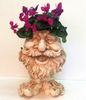 18" Ole Salt Face Planter - Antique Finish