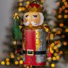 19" Metal Nutcracker Figurine w/Christmas Tree "Fritz"