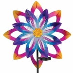 19" Solar Fiber Flower Wind Spinner 19" Solar Fiber Flower Wind Spinner
