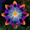 19" Solar Fiber Flower Wind Spinner