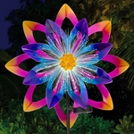19" Solar Fiber Flower Wind Spinner 19" Solar Fiber Flower Wind Spinner