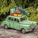 1940s Classic Style Car w/Christmas Tree & Gifts